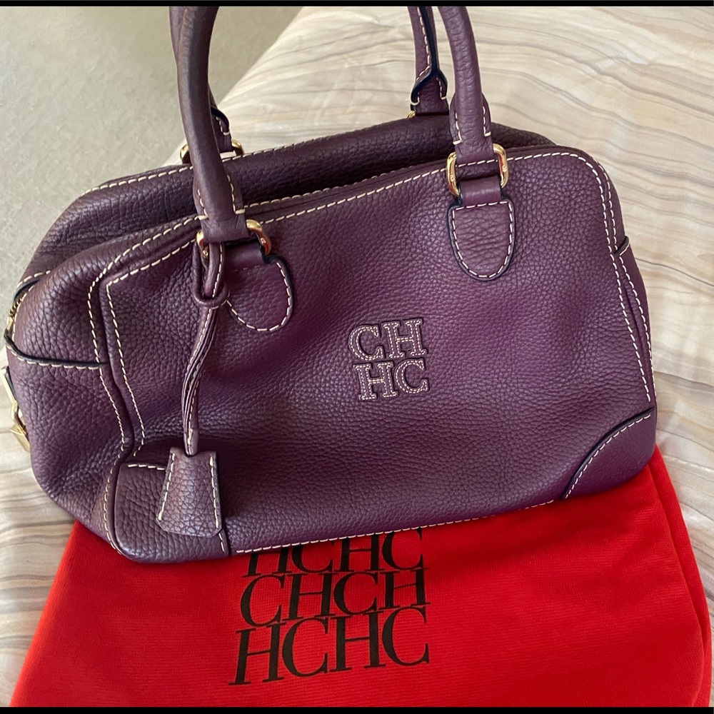 Authentic Carolina Herrera leather bag